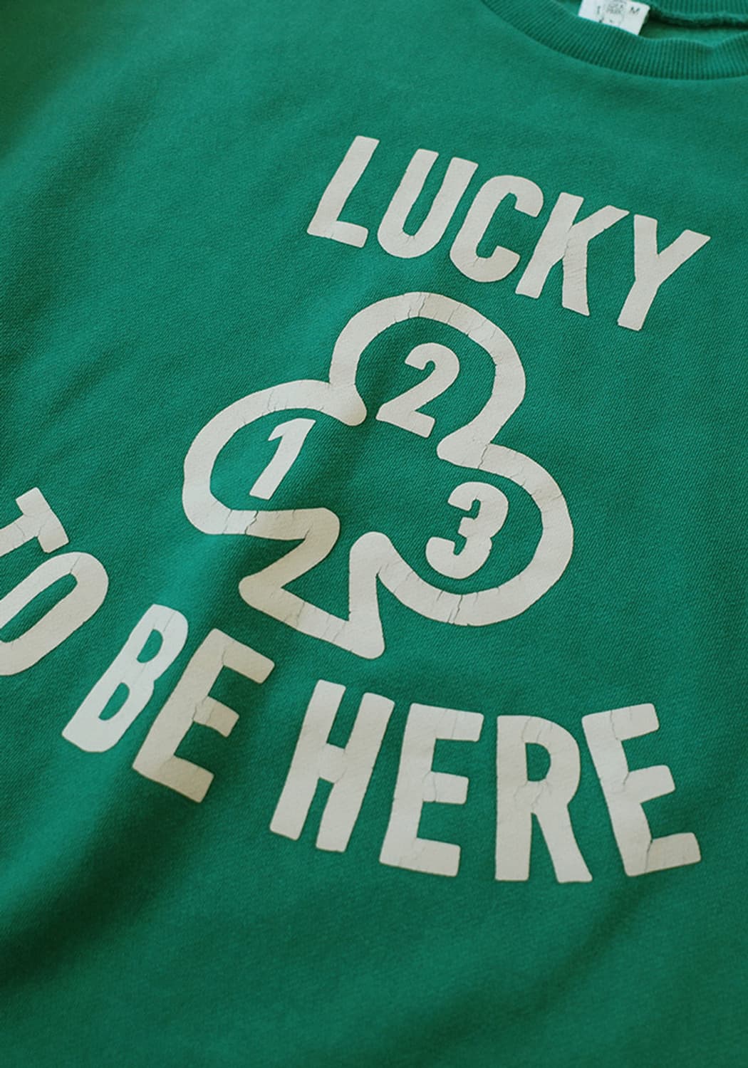 컬렉트피시스 클로버 맨투맨 그린 L 새상품 상품이미지5