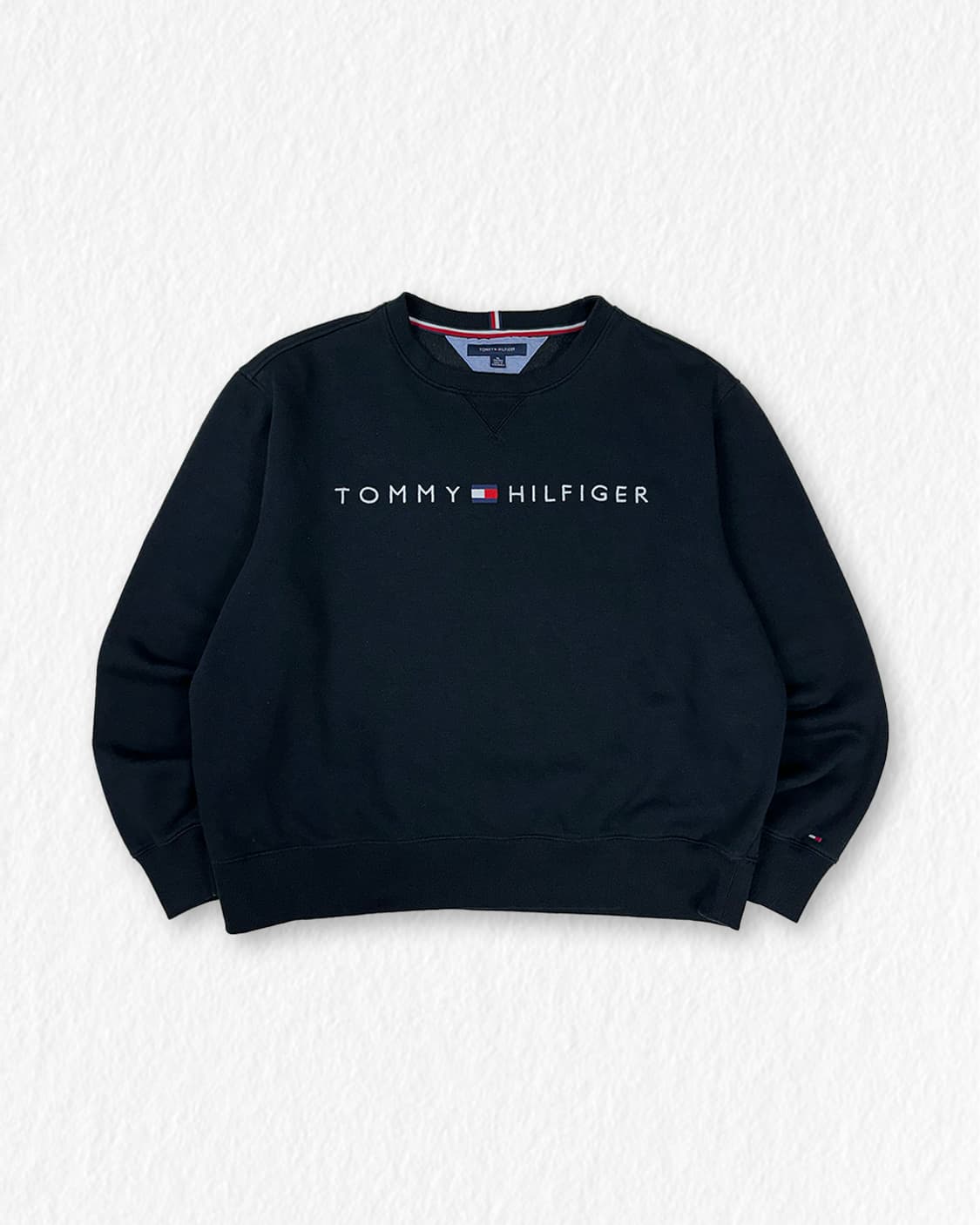 타미힐피거 기모 크롭 맨투맨 상품이미지1