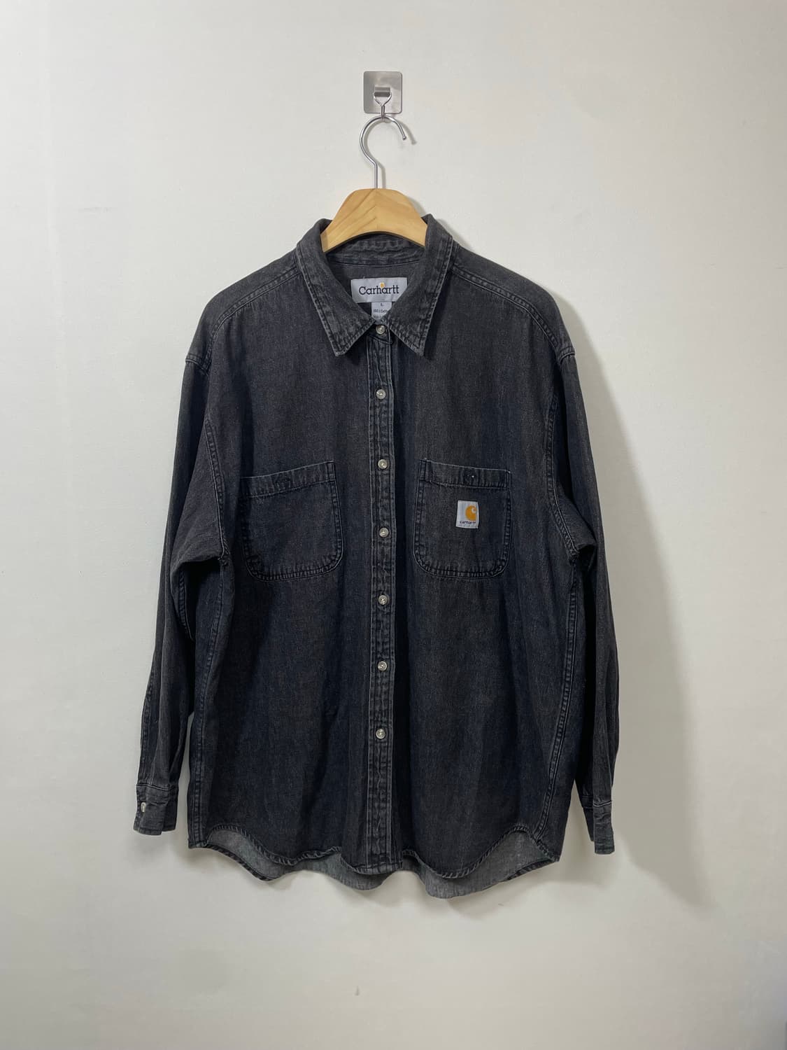 칼하트Carhartt 블랙데님 셔츠 M - S33 상품이미지1