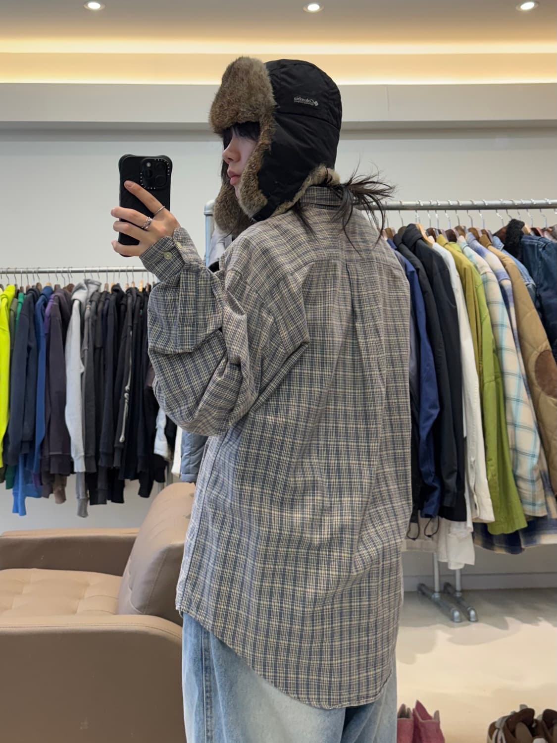 엠포리오 아르마니 자수 체크 셔츠 상품이미지8