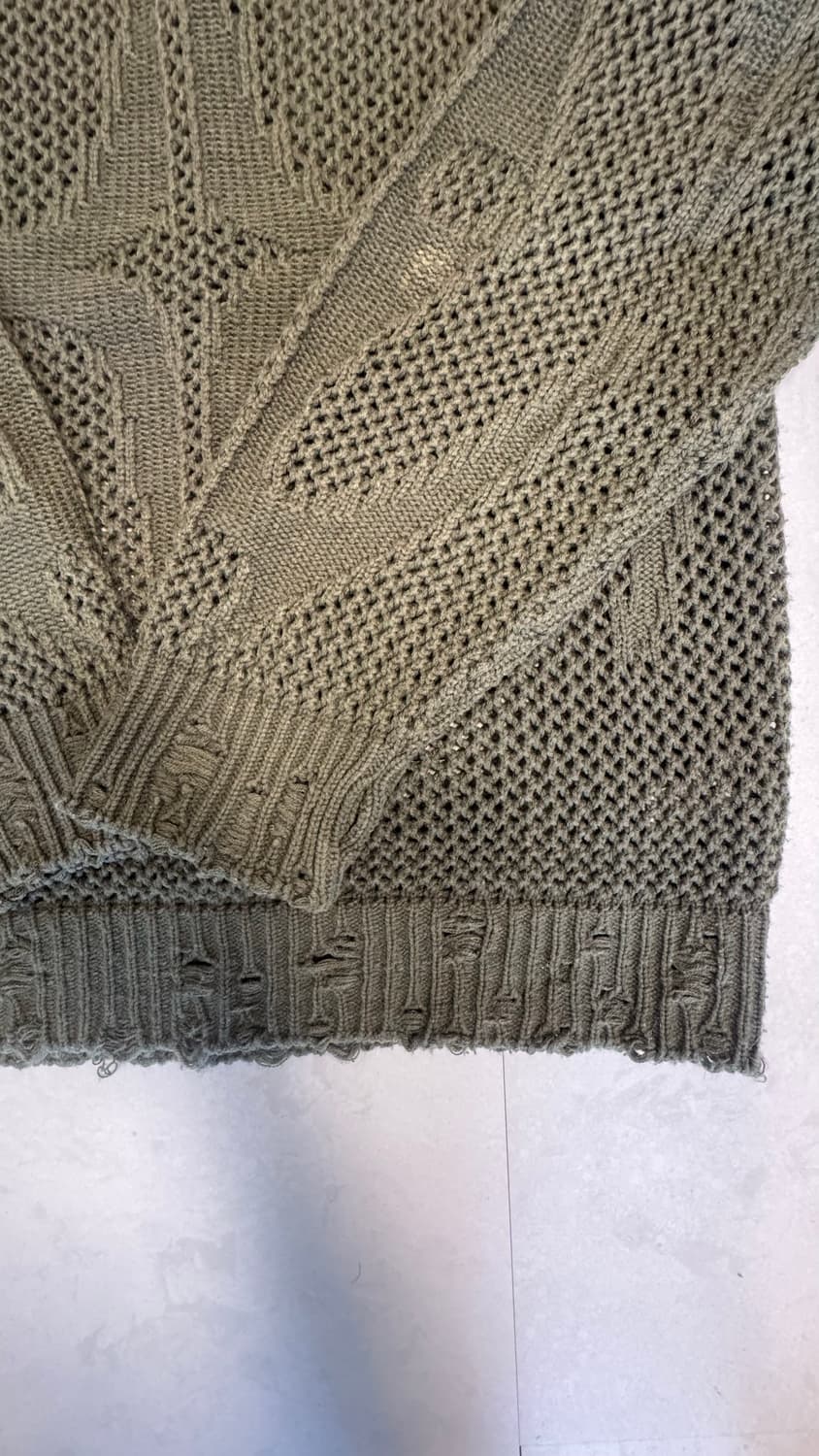 떠그클럽 카키 니트 2사이즈 상품이미지3