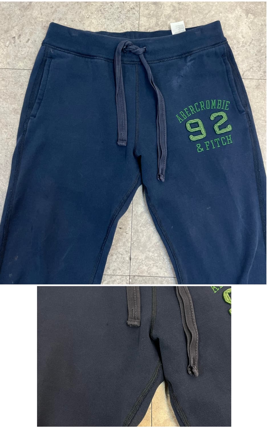 아베크롬비 기모 스웻 팬츠 네이비 S #csz4063 상품이미지4