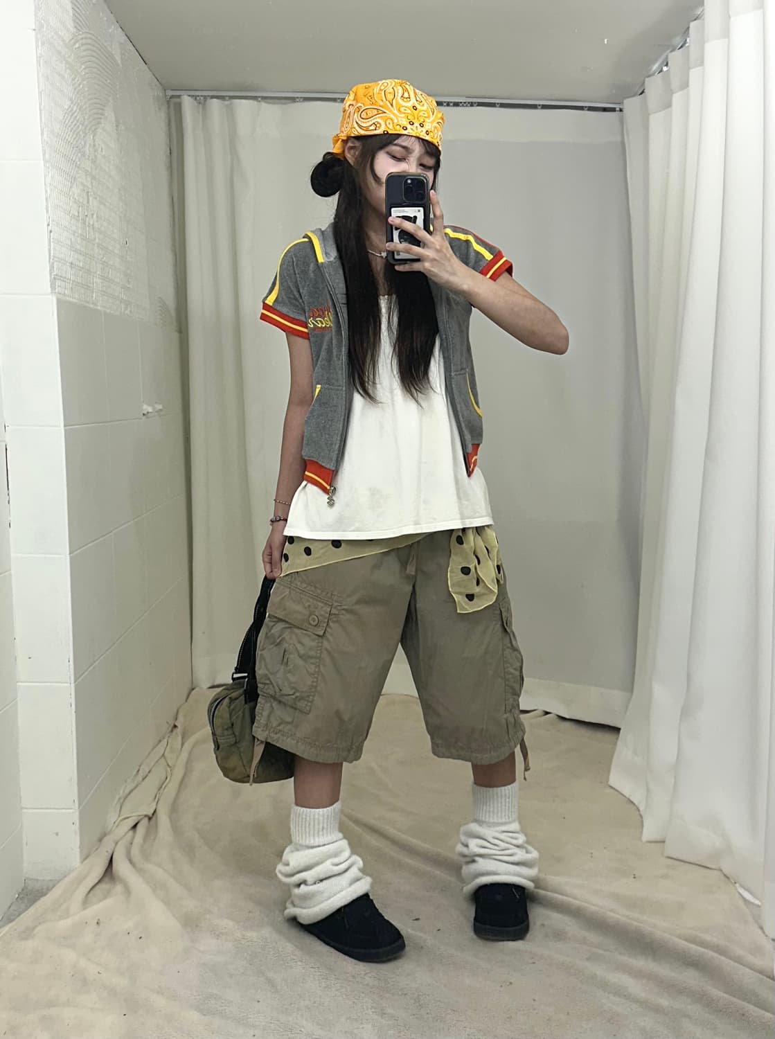 빈티지 러힙 카고팬츠 괴짜 코디세트 상품이미지1