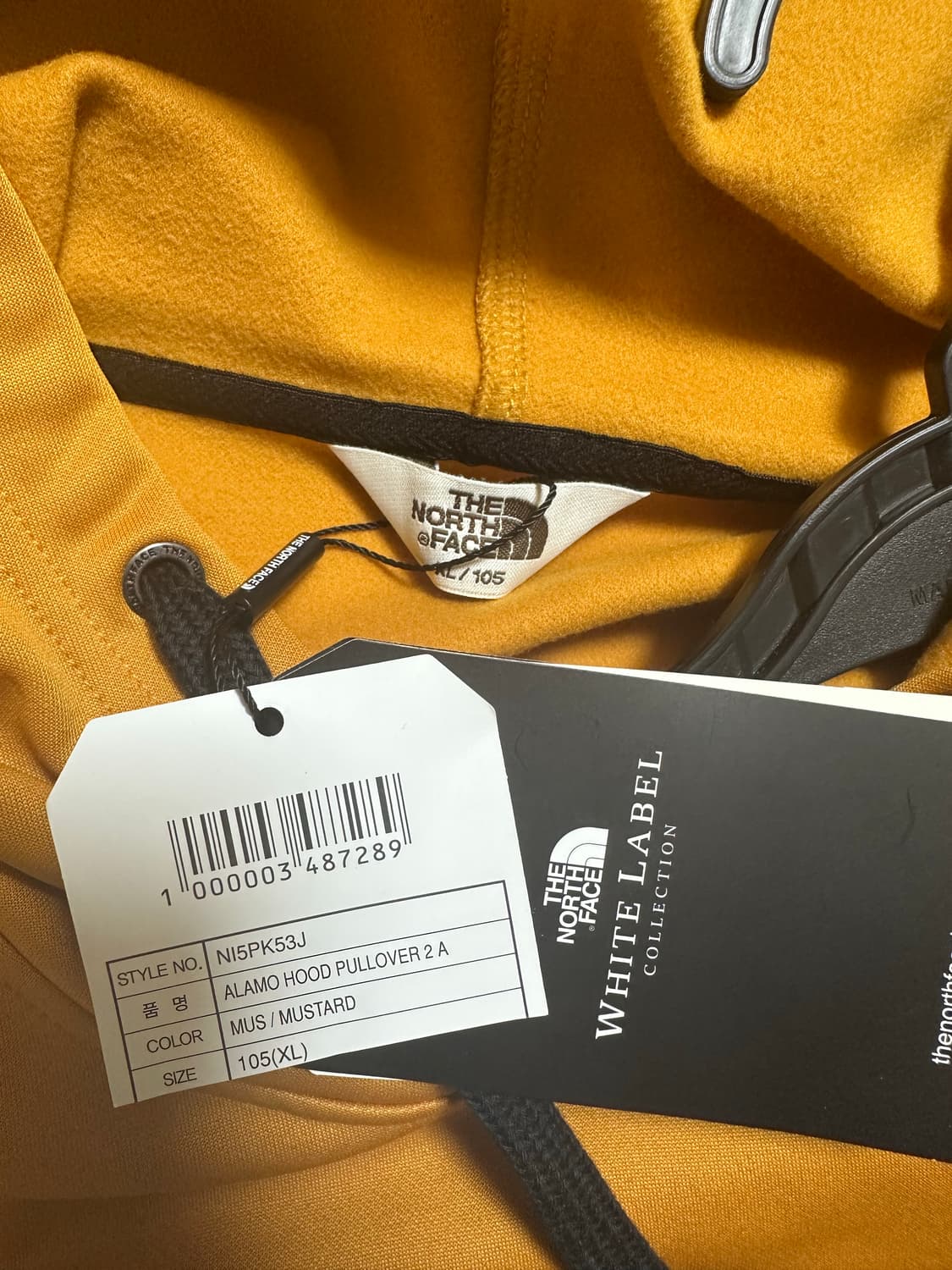 노스페이스 약기모후드티 머스타드 상품이미지8