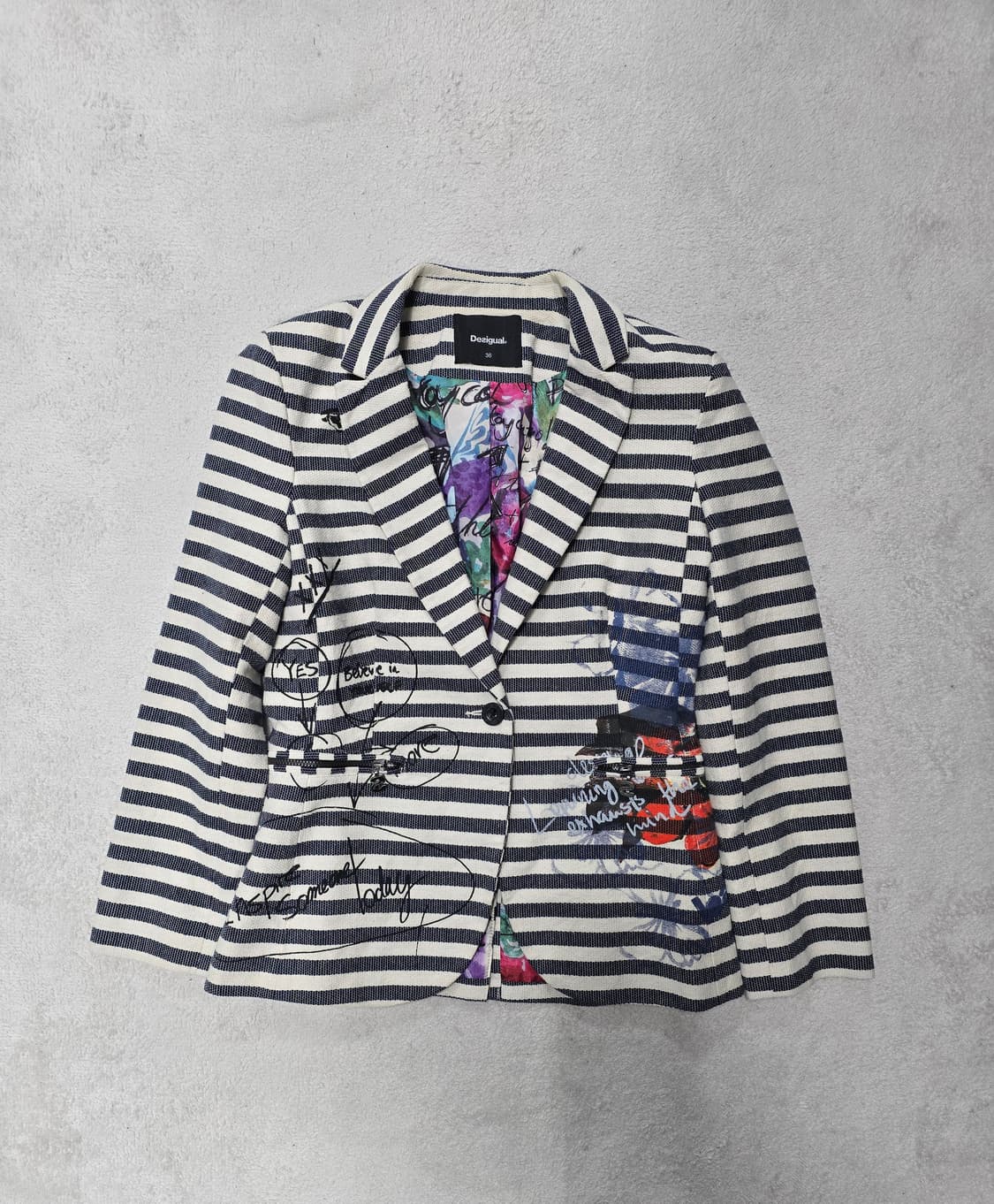 Desigual 데시구알 스트라이프 아트컬쳐 자켓 36 상품이미지1