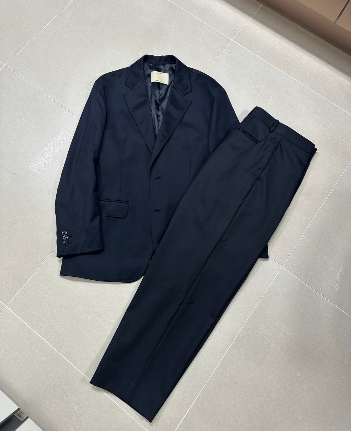포터리 네이비 울 수트 셋업 2/3 상품이미지1