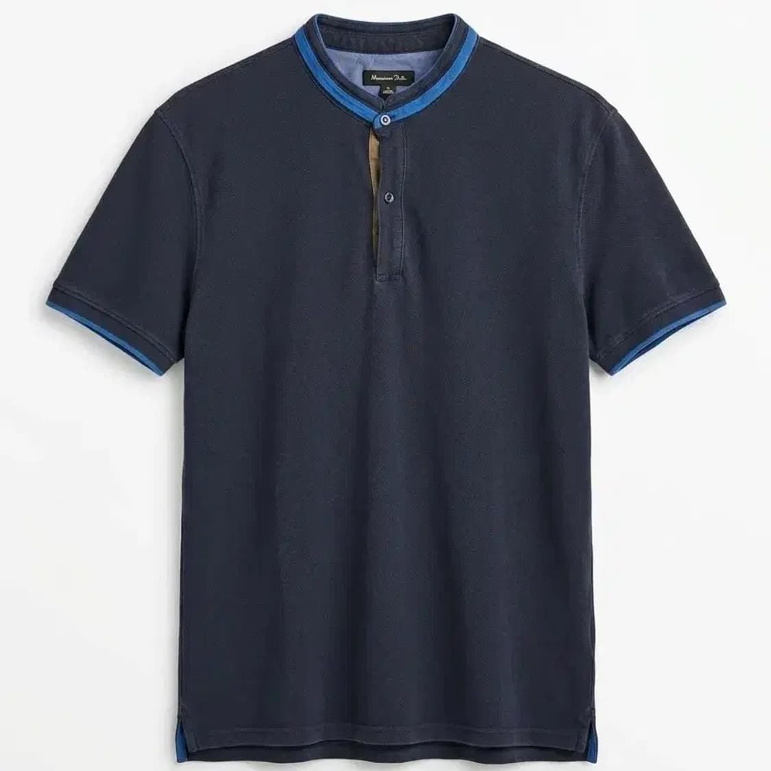 Massimo Dutti 네이비 헨리넥 반팔 XL 상품이미지1