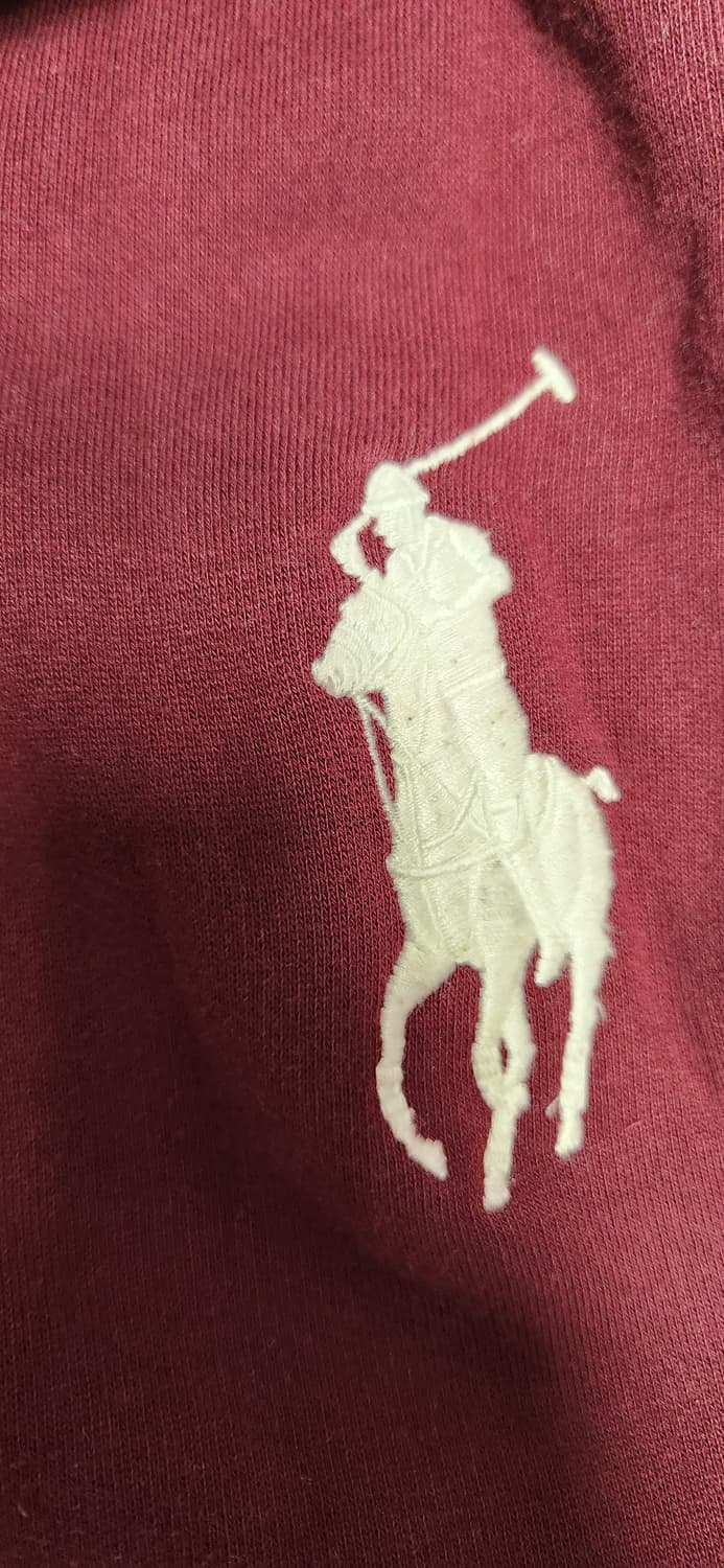 폴로 빅포니 버건디 후드집업 xl(18~20) 상품이미지3