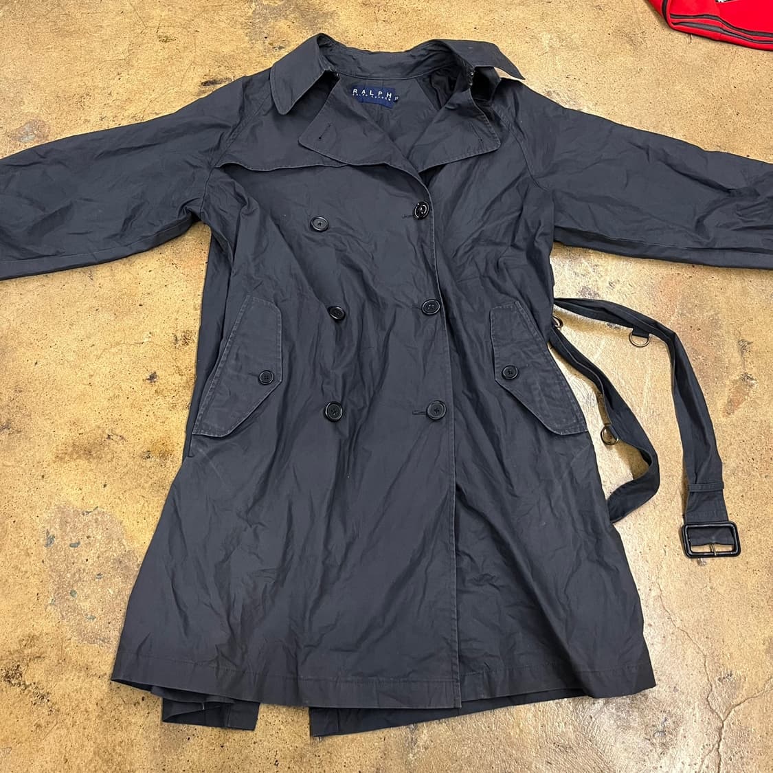 [정품/11] 폴로 랄프로렌 블랙 트렌치 코트 b14 상품이미지3
