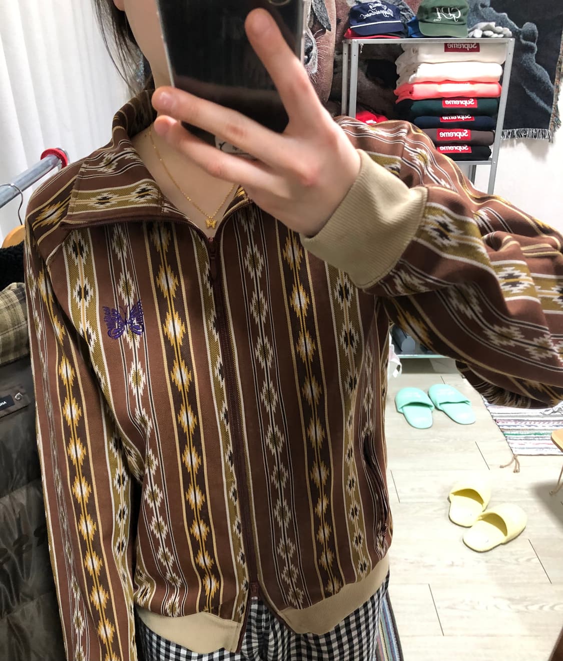 니들스 자카드 트랙 자켓 상품이미지1