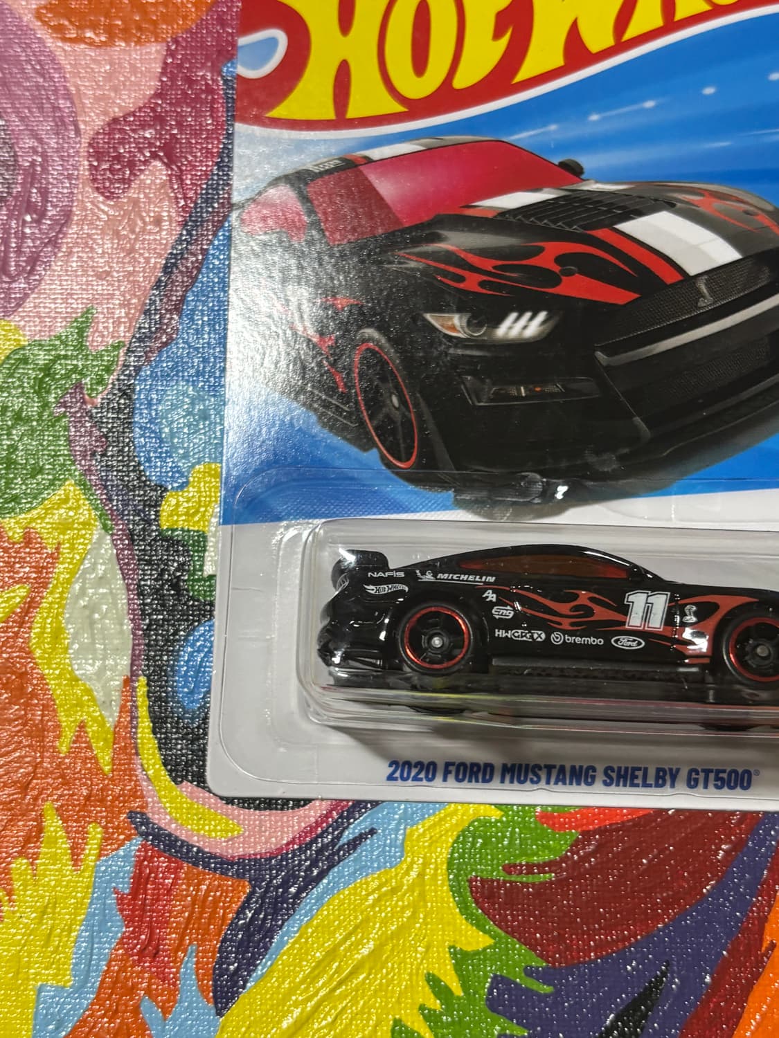 미개봉) 포드 머스탱 쉘비 gt500 다이캐스트 인테리어 소품 핫휠 상품이미지3