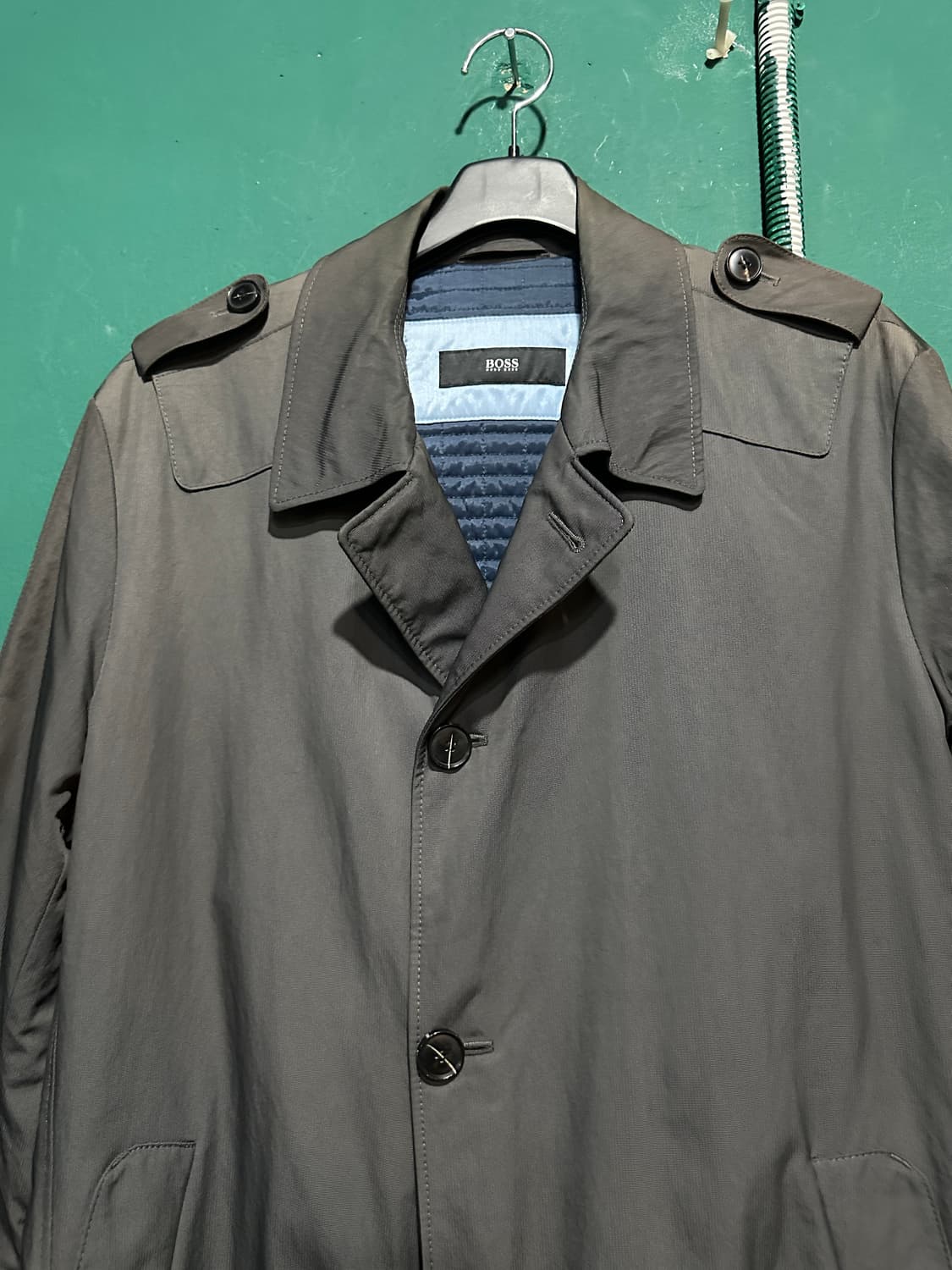 보스 트렌치코트 다크그레이100 상품이미지2