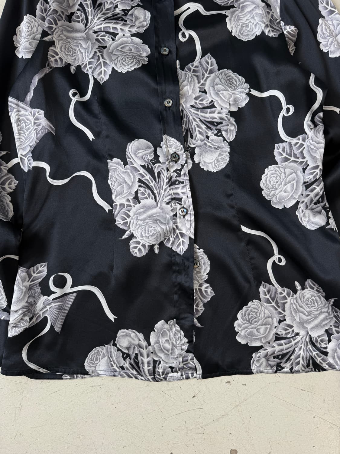 floral silk shirts 상품이미지4