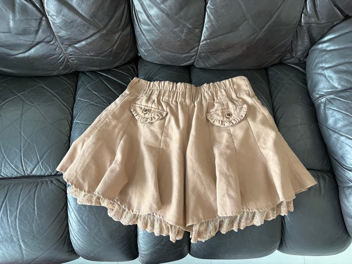 axes femme) lace trim flare shorts 상품이미지2
