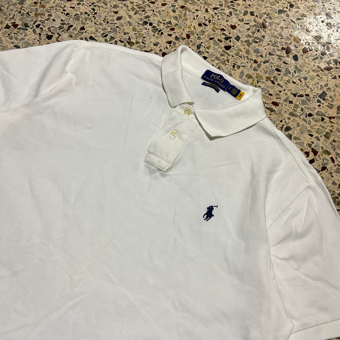 폴로(POLO RalphLauren) 화이트 반팔 카라티 상품이미지2