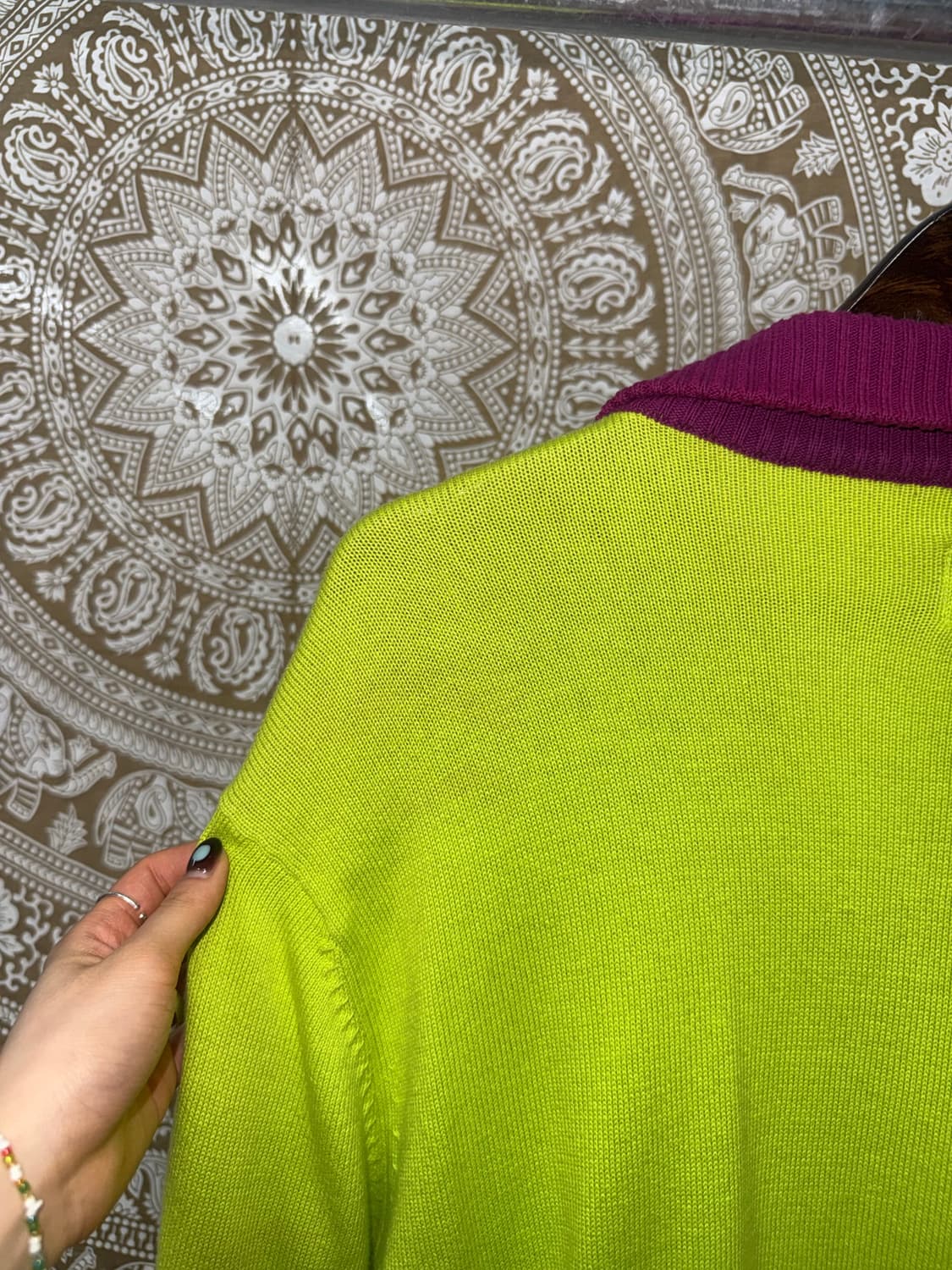 아디다스 올드스쿨 네온 멀티컬러 니트집업 자켓  상품이미지9