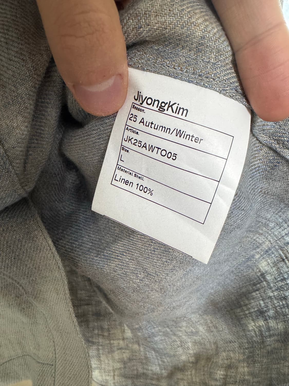 지용킴 25aw 선블리치드 셔츠 상품이미지2