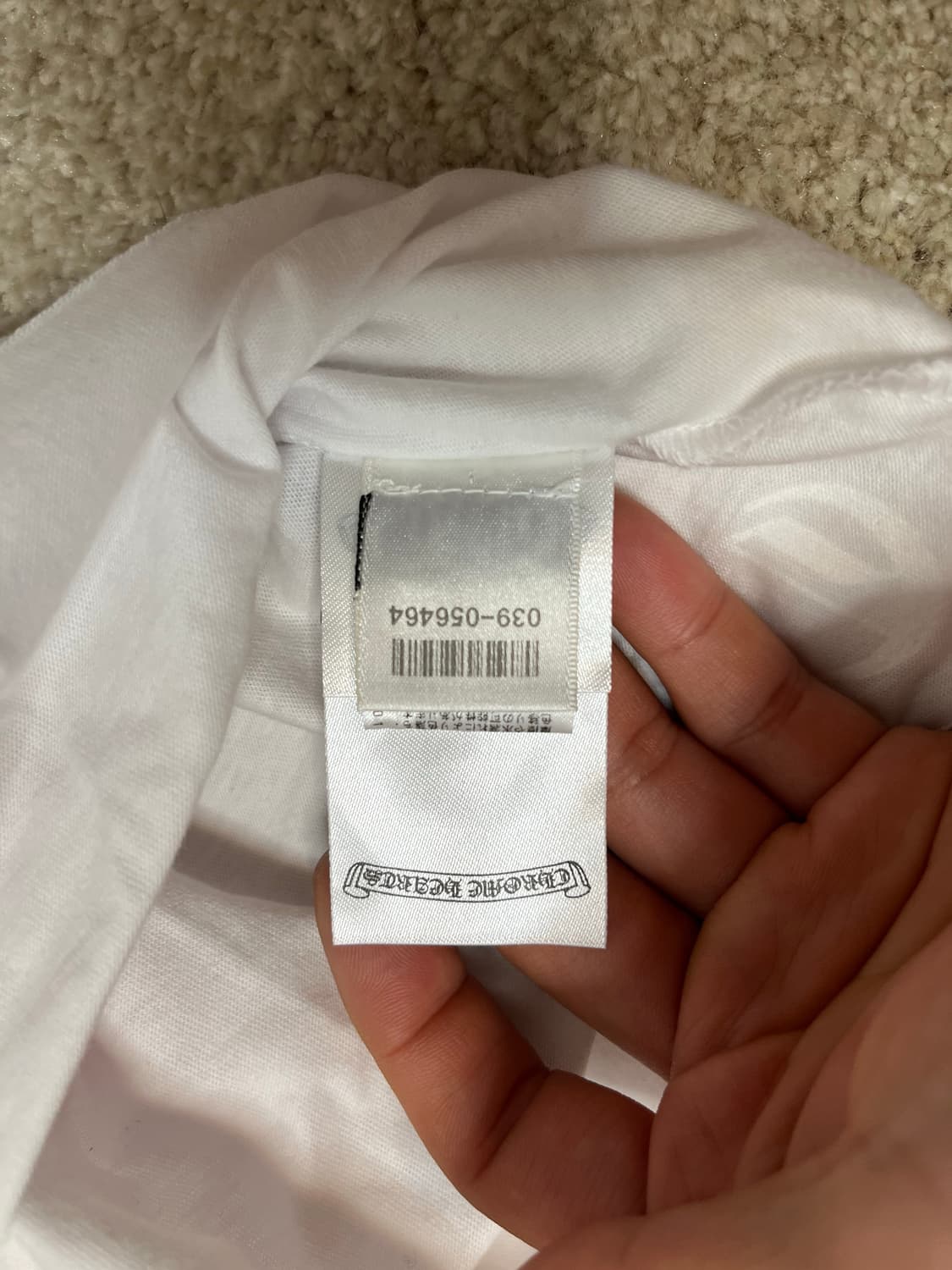 크롬하츠 홀스슈 롱 슬리브 화이트 / 핑크 L사이즈 상품이미지7