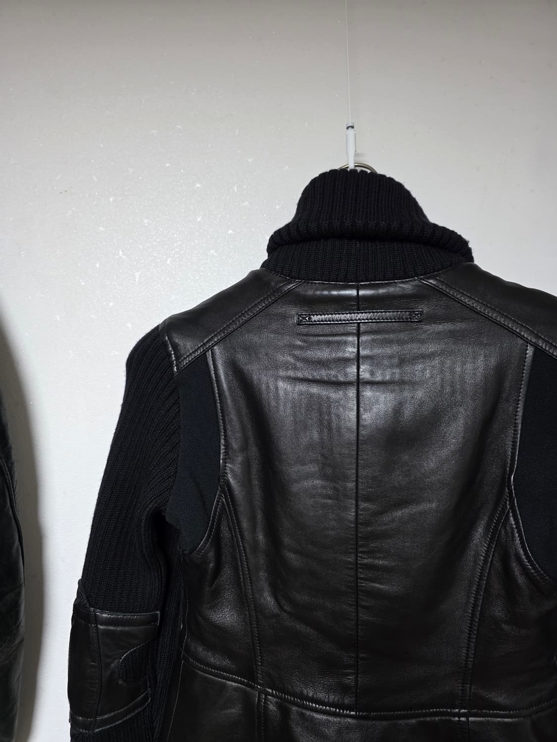 pradasports 00s leather mix biker jacket 상품이미지5