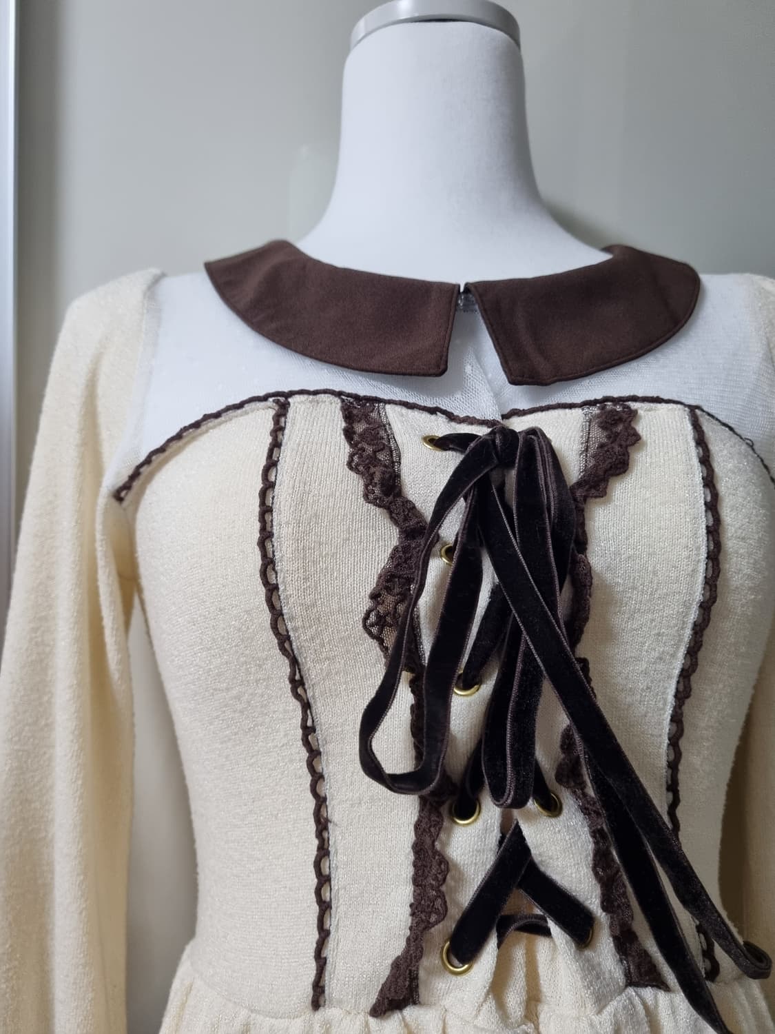 리즈리사 라떼갸루 레이스 원피스 엑시즈팜  상품이미지4