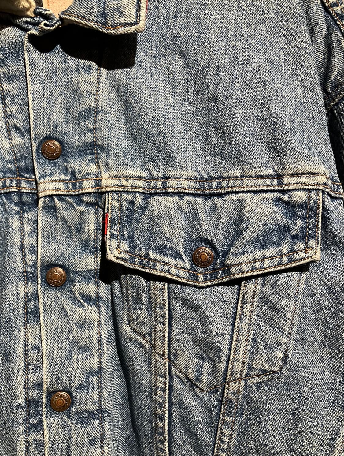 90s USA 빈티지 리바이스 허더슨베이 리버시블 데님 자켓 상품이미지6