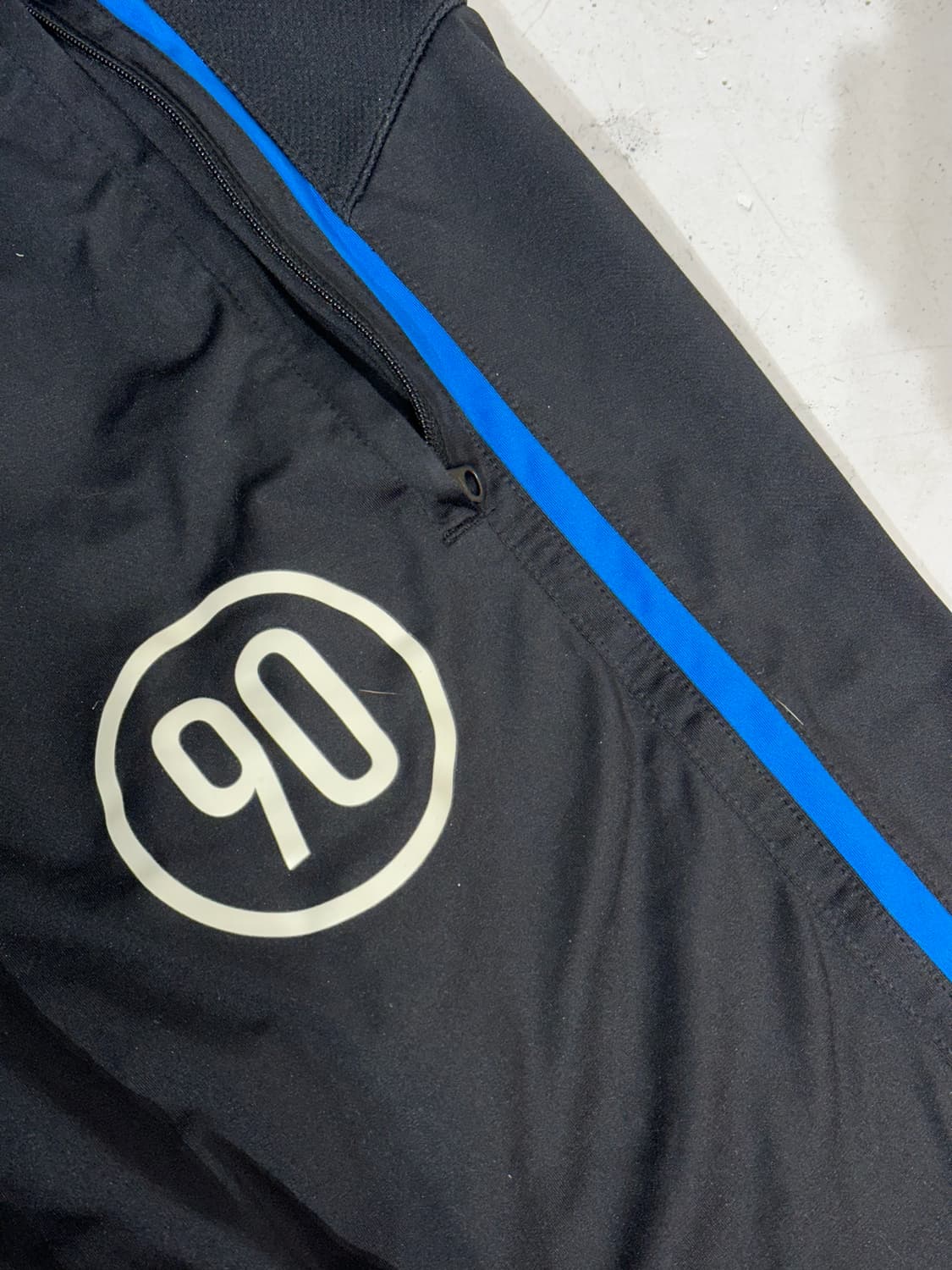 나이키 블랙 블루 사이드 라인 와이드 팬츠 M 상품이미지6