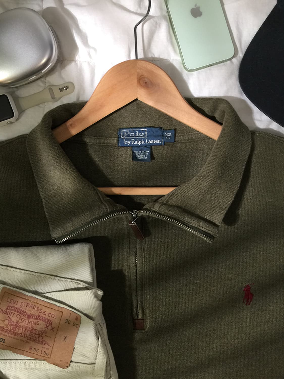 (MAN) 폴로랄프로렌 스웻 반집업 XXL 상품이미지2