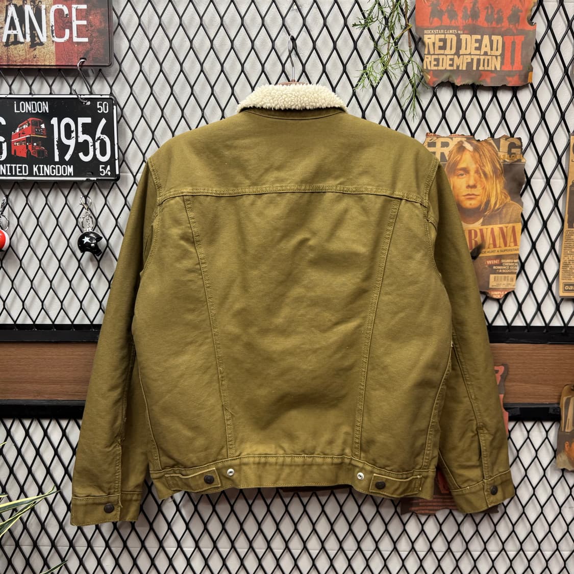 리바이스 타입 3 쉐르파 트러커 자켓 올리브 상품이미지2