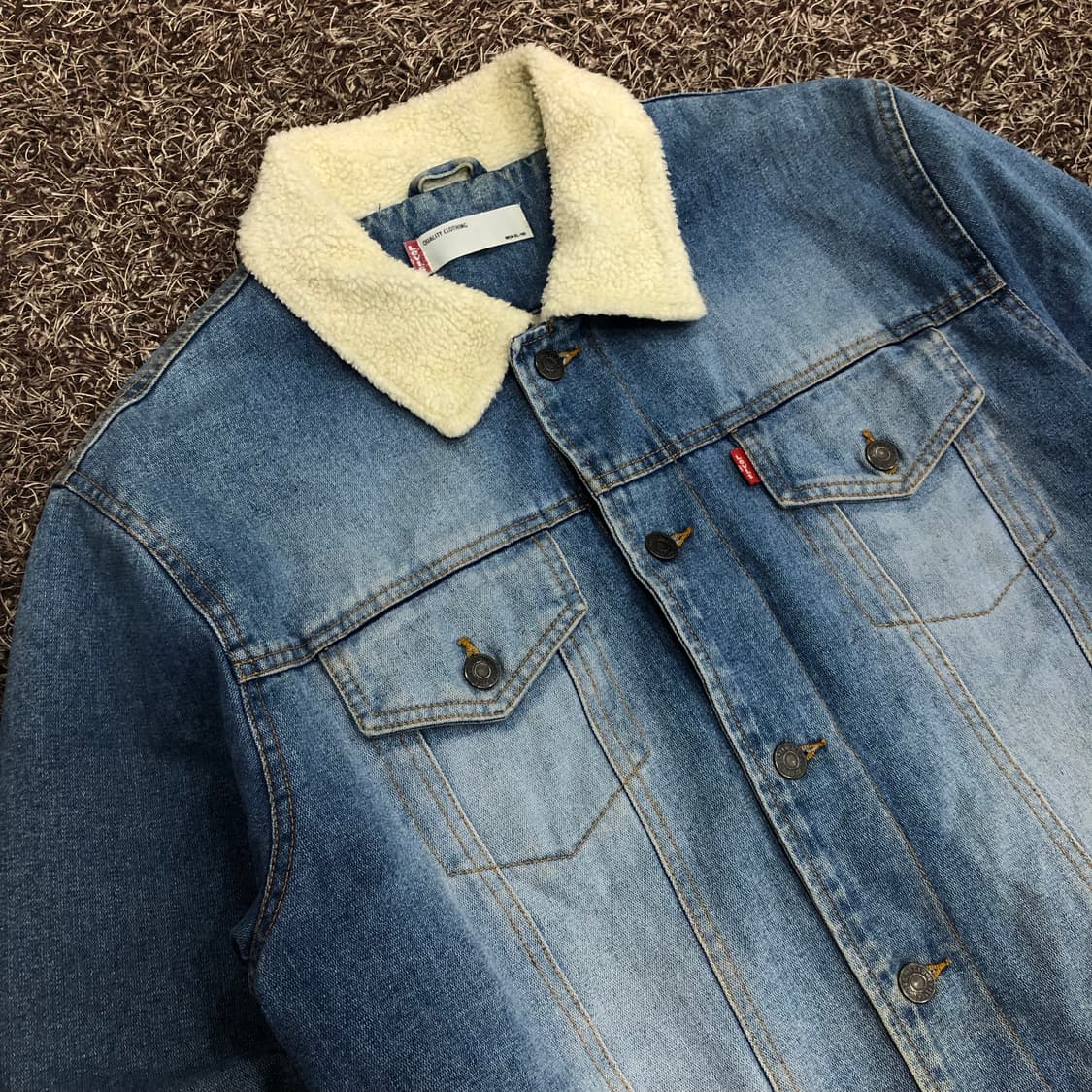 리바이스 양털 셰르파 워시드 데님 자켓 상품이미지2