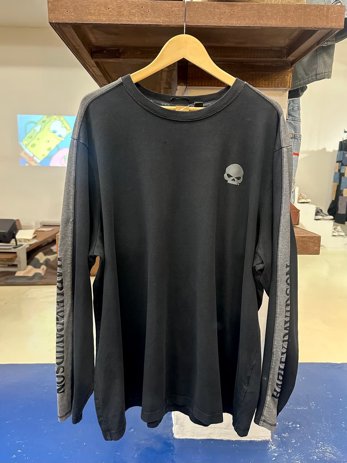 H-D 할리데이비슨 스컬 롱슬리브 상품이미지3