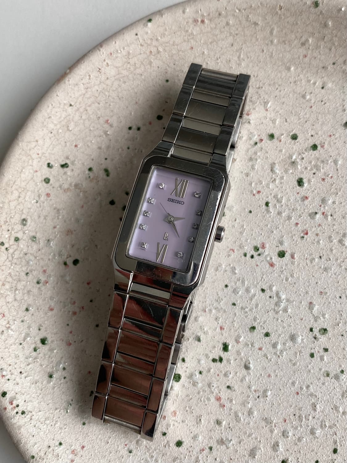 Seiko 세이코 lk 루키아 스퀘어 큐빅 쿼츠 퍼플 상품이미지1
