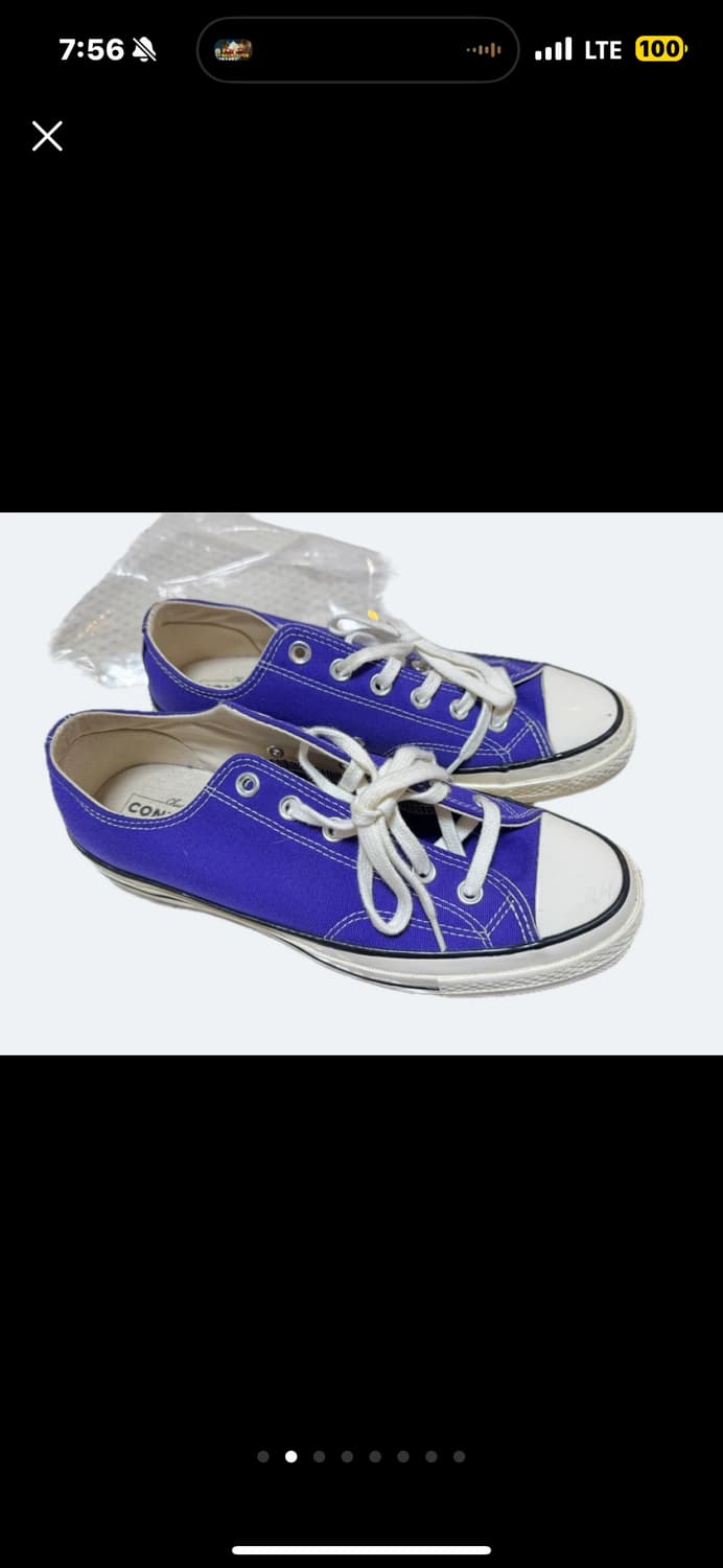 컨버스 척 테일루 로우 퍼플 260 상품이미지2