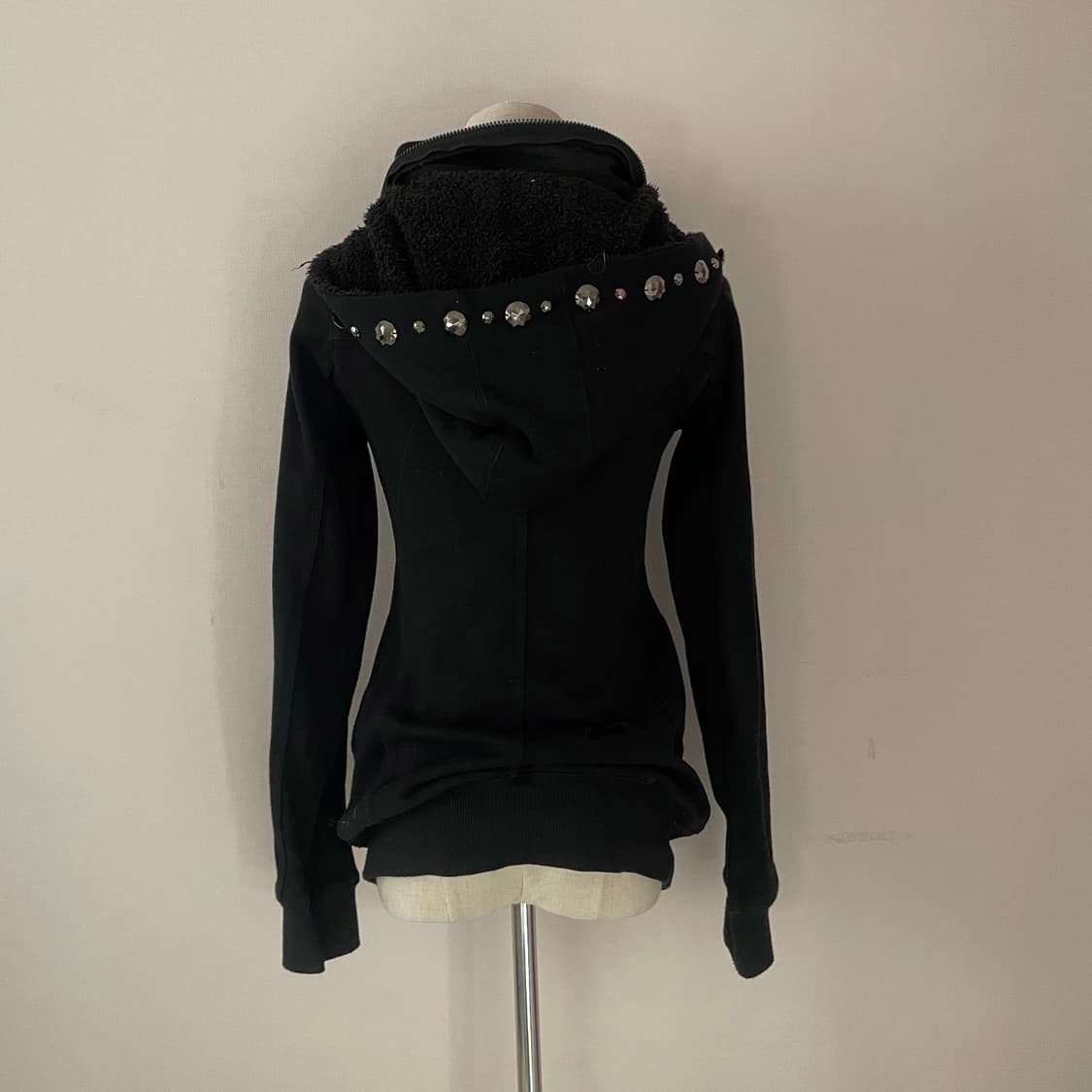 빈티지 후드집업 큐빅 후드집업 공겜여주 y2k 후드집업 셔링 후드집업 상품이미지2