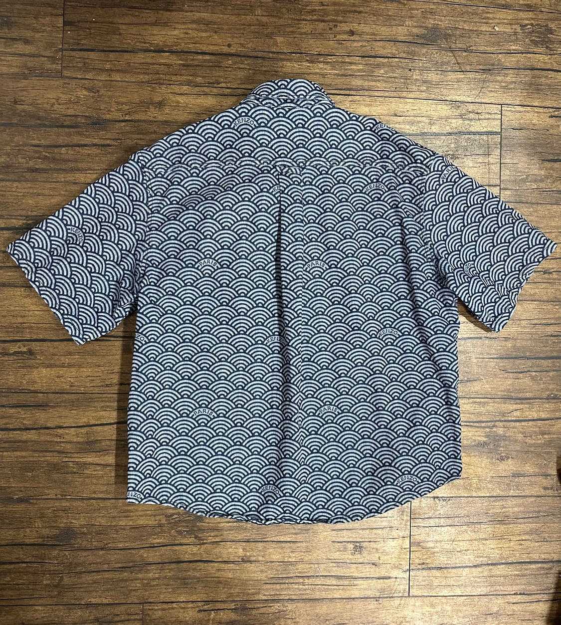 겐조 KENZO PARIS 세이가이하 패턴 셔츠 실측 L ~ XL 상품이미지6