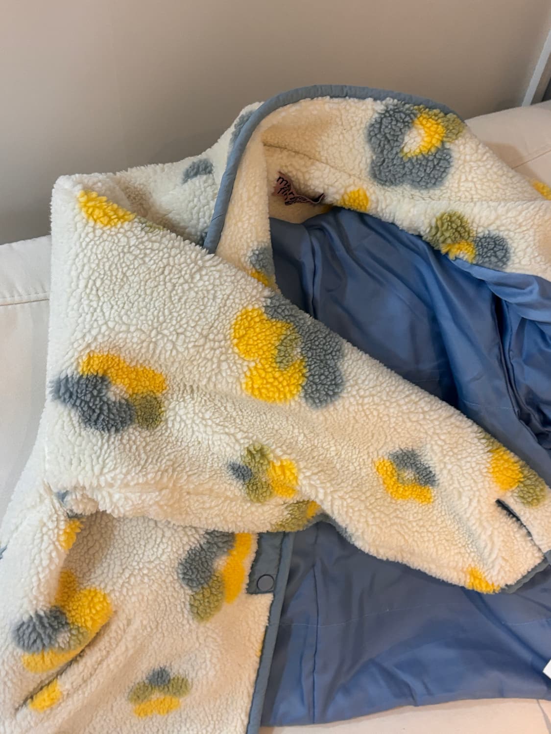 마가린 핑거스 부클 후리스 /  꽃무늬 뽀글이 점퍼 상품이미지5