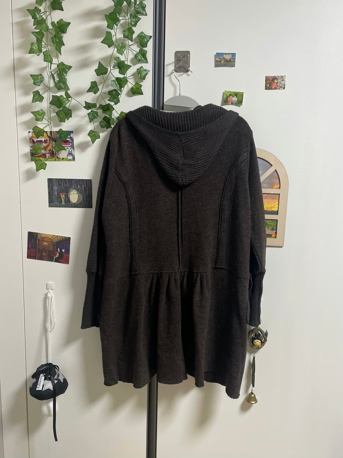 모리걸 브라운 폼폼이 모리가디건 상품이미지6