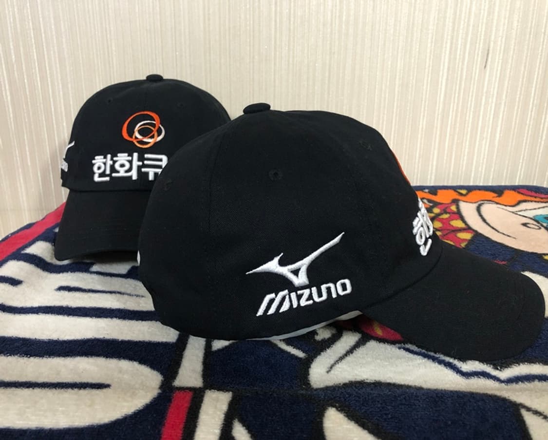 미즈노 한화큐셀골프단 프로골퍼 모자/캡(블랙) 상품이미지7