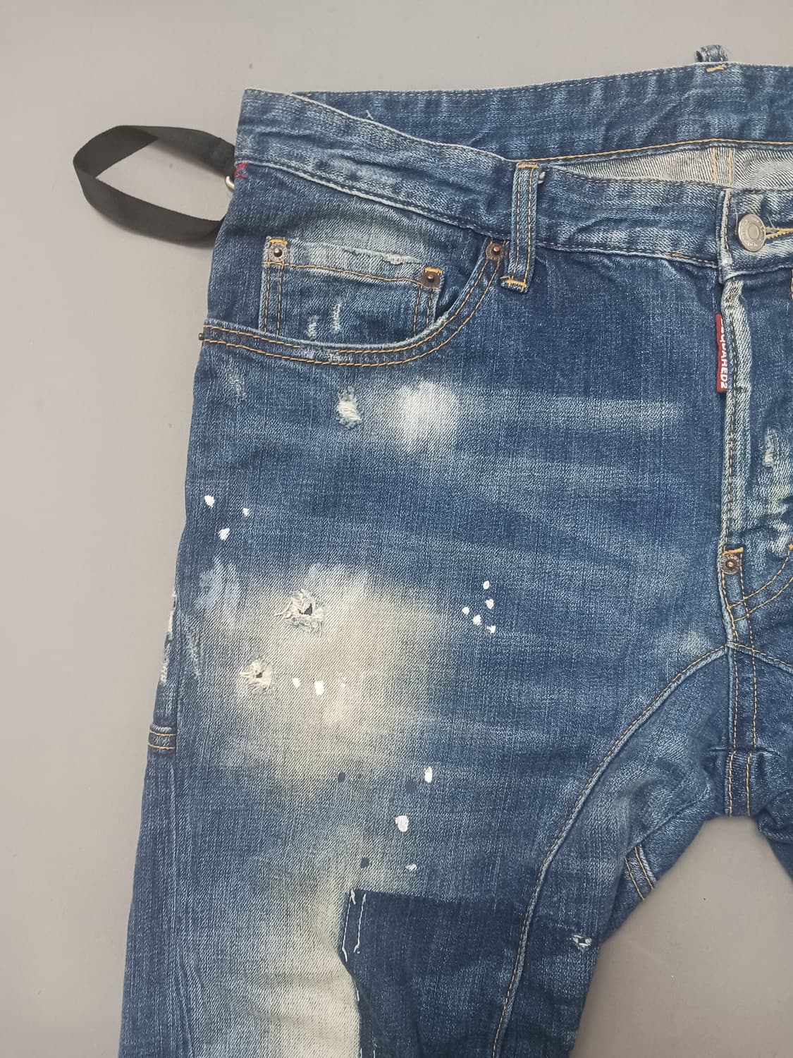 [36] 디스퀘어드2 네온로고 바이커진 청바지 상품이미지2