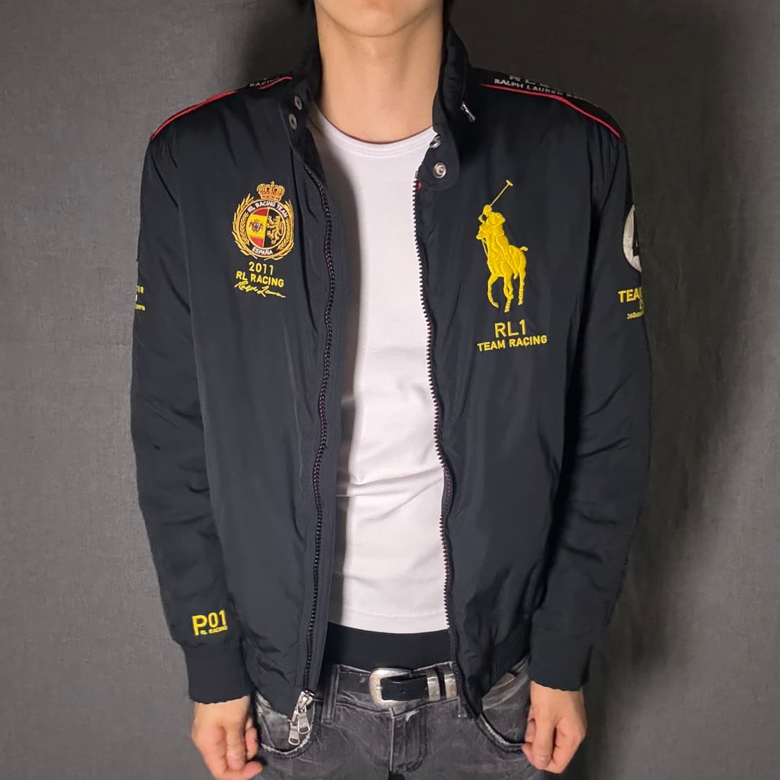 폴로 빅포니 스페인 레이싱 블랙 자켓 L 상품이미지2