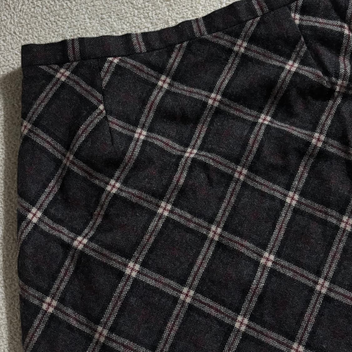 일본빈티지 모리걸 하구미 체크 스커트 상품이미지2
