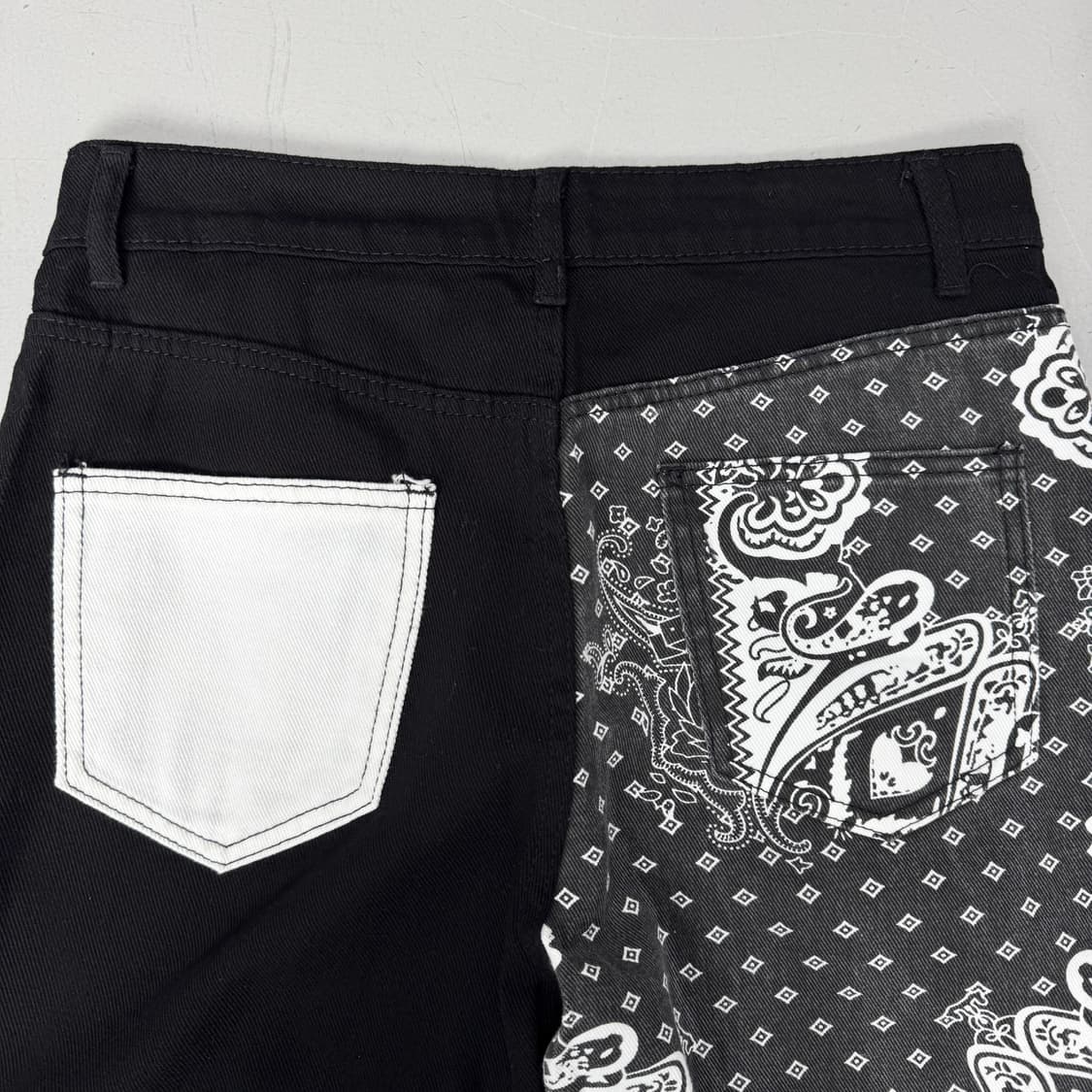 반다나 패치워크 리메이크 와이드 팬츠 상품이미지6