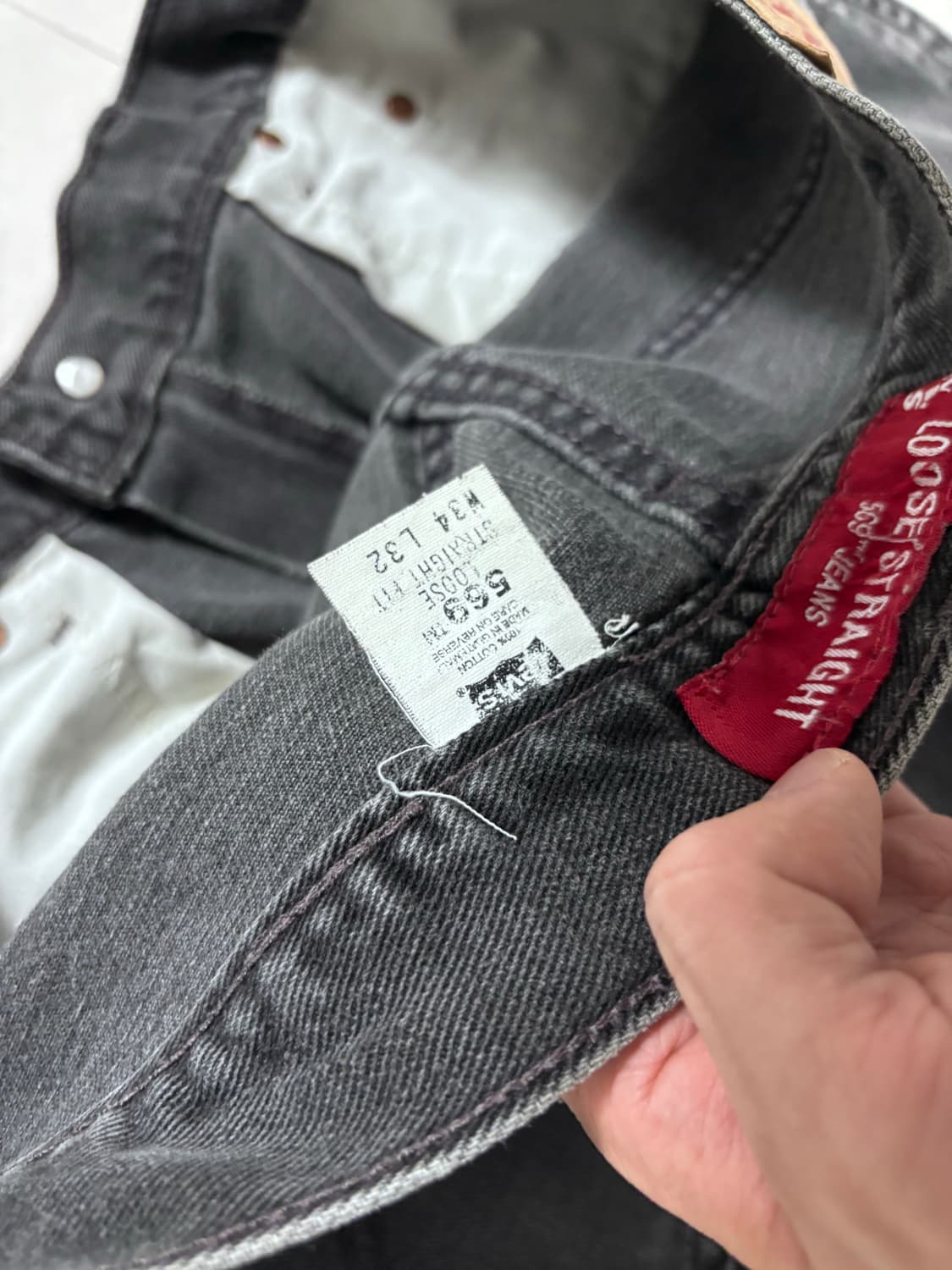 [34]리바이스 569 루즈스트레이트 데님 블랙 상품이미지4