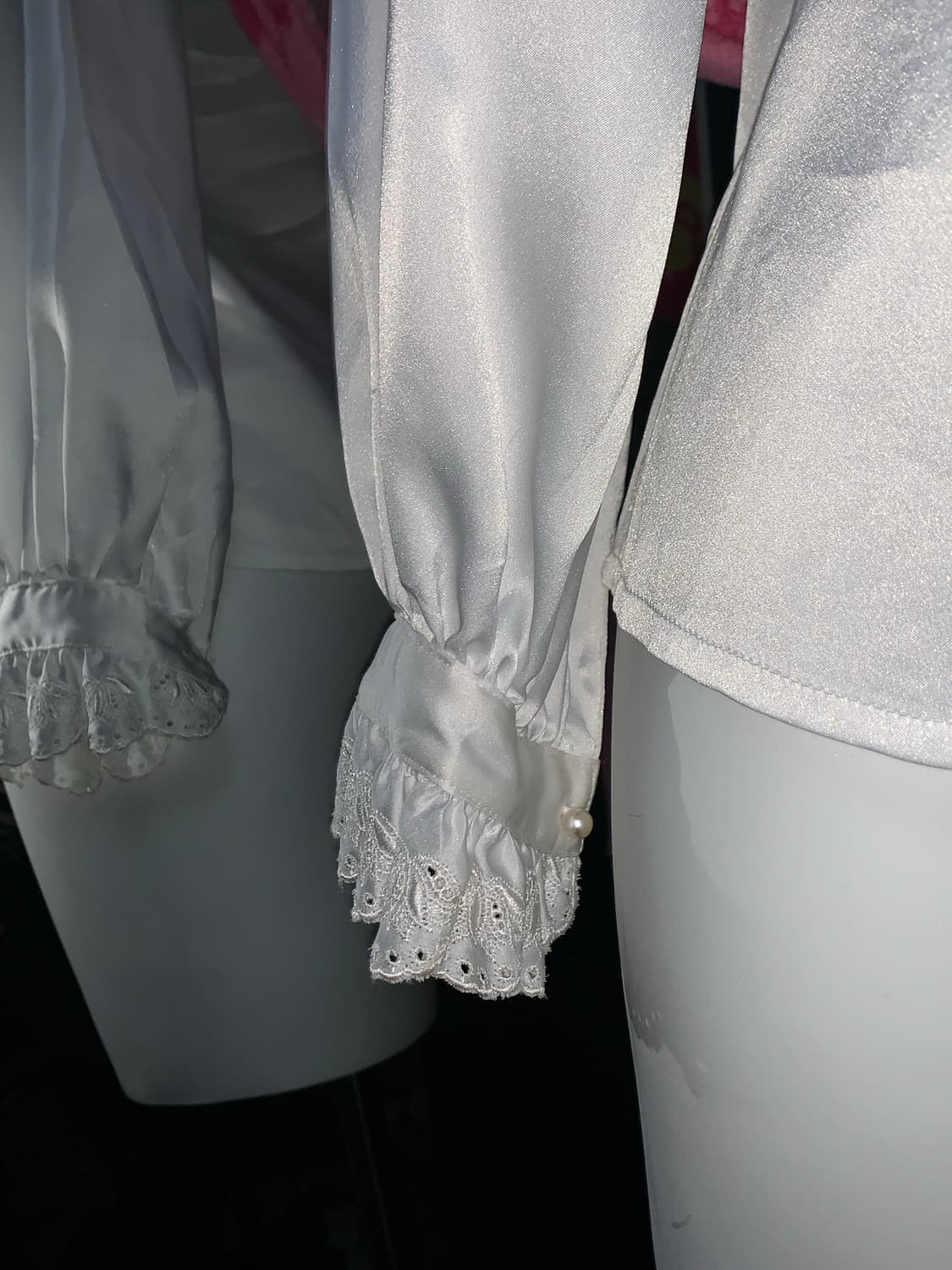 공겜여주st 고딕 로리타 레이스 진주 블라우스 상품이미지5