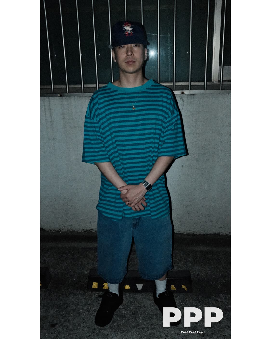 90‘s 빈티지 스트라이프 보더 티셔츠 상품이미지2