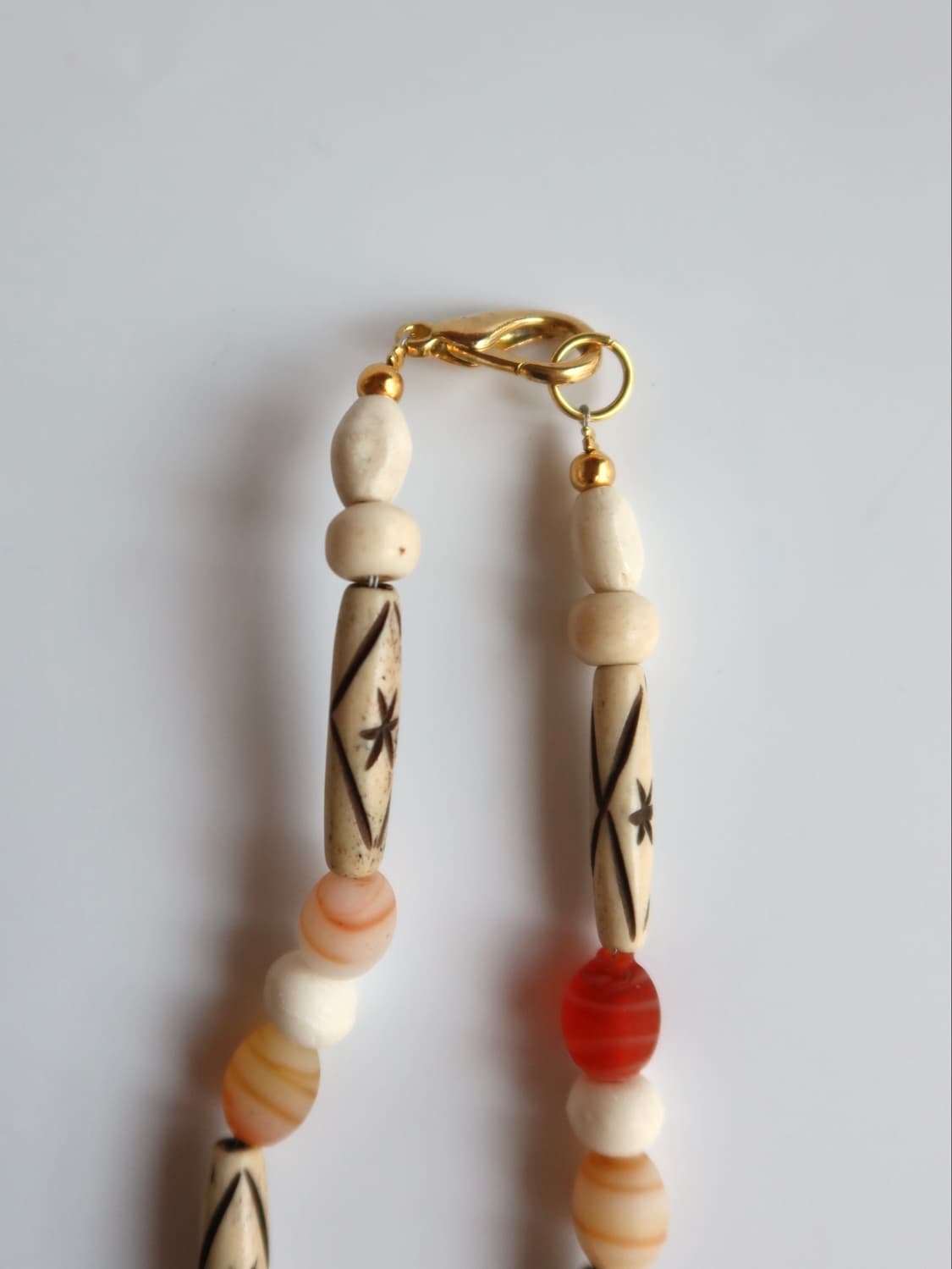 coral pattern bead necklace 상품이미지5