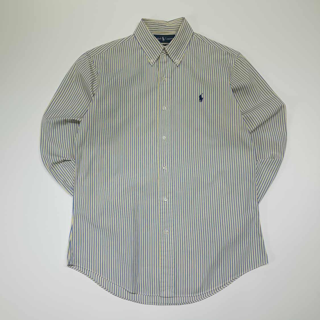 CL499 M 폴로 00s 코튼 멀티스트라이프 옐로우블루 셔츠 남방 상품이미지1
