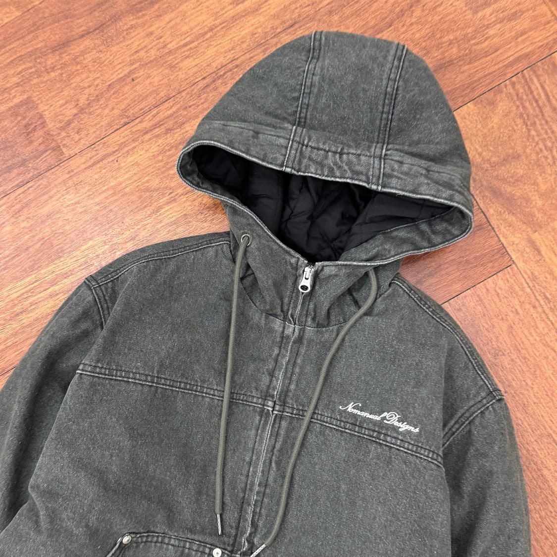 M(100) 노메뉴얼 W.D 워싱 투웨이 누빔 자켓  상품이미지4