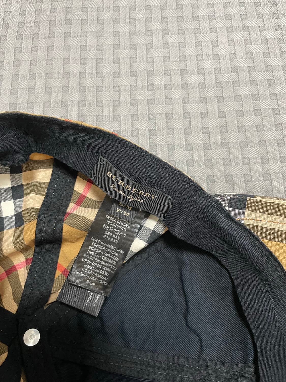 버버리 시그니처 볼캡 정품 상품이미지2