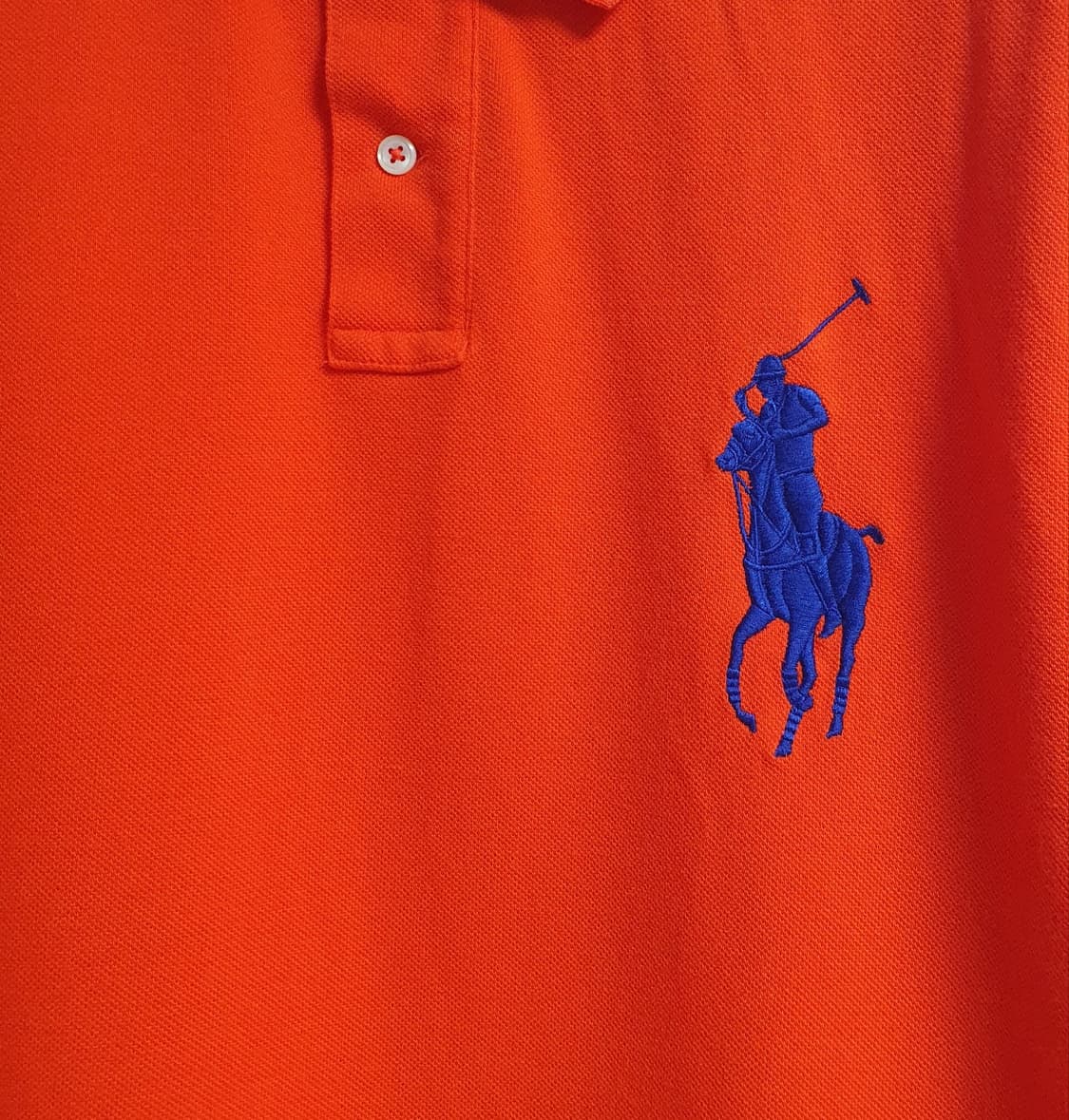 폴로랄프로렌 빅포니 카라티 형광오렌지 넘버3 XL 상품이미지5