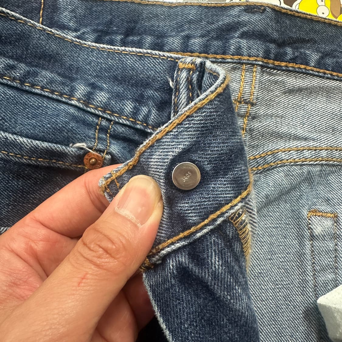 리바이스 505 블루 진 데님 팬츠 36 상품이미지4